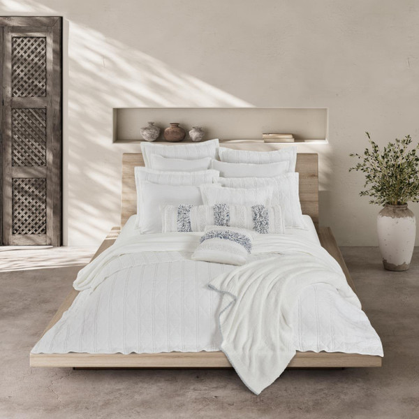 Playa White Coverlet Collection -