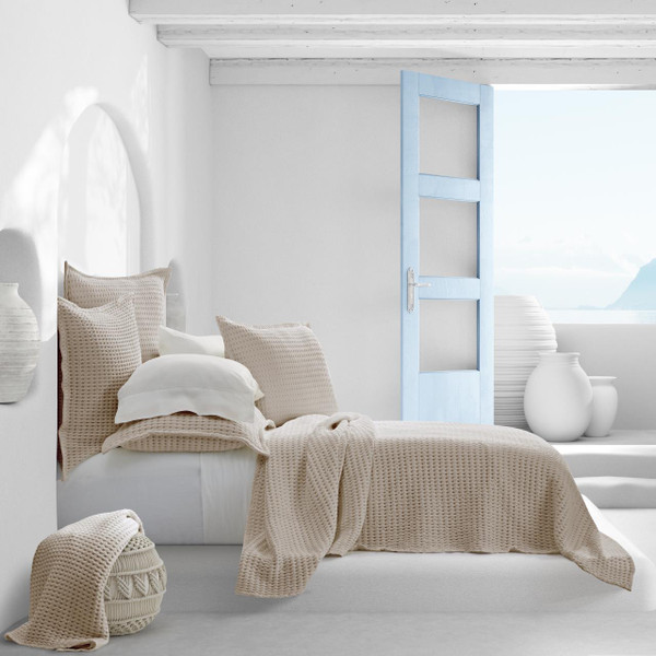 Pebble Beach Sand Coverlet Collection -