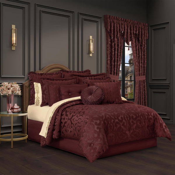 La Boheme Maroon Comforter Collection -