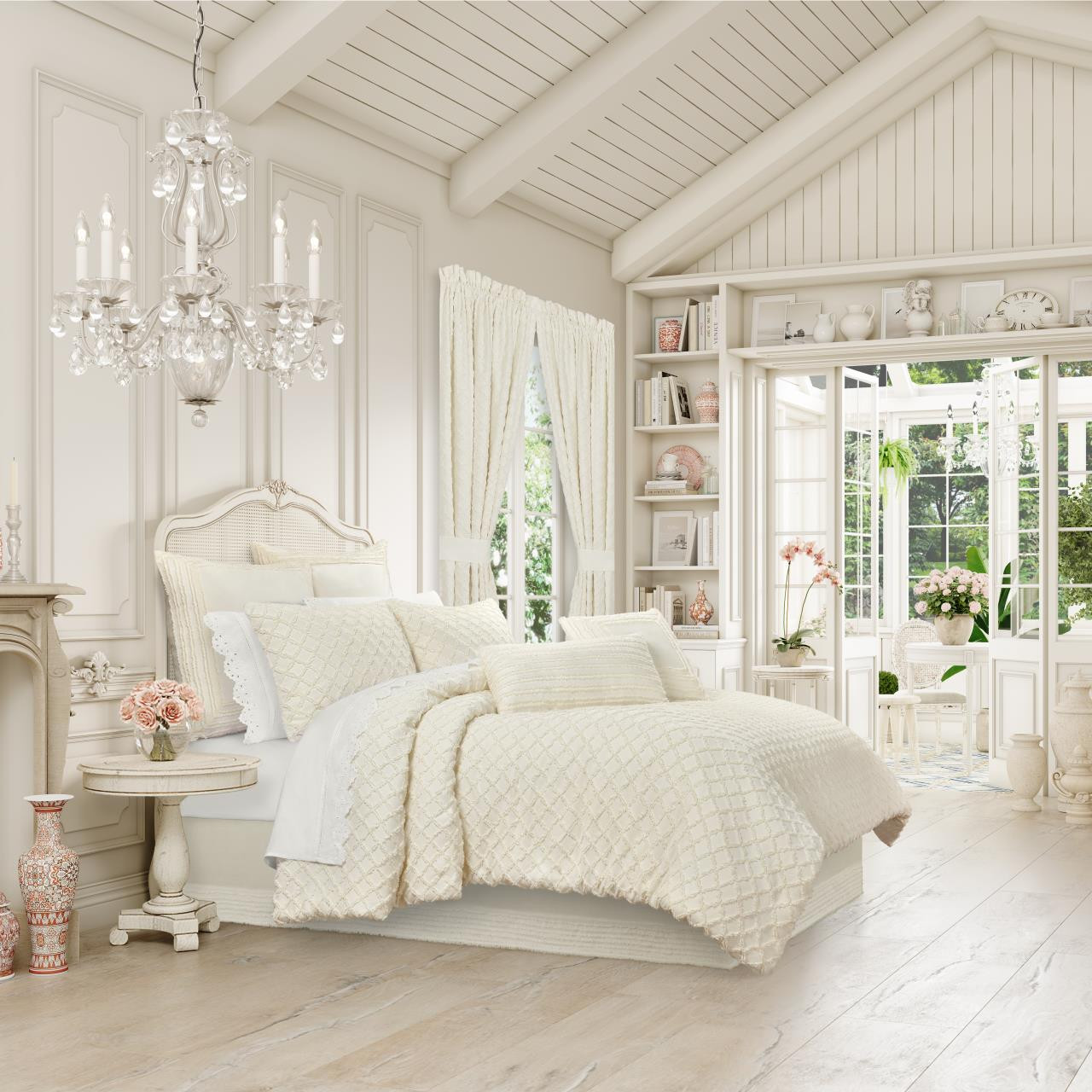 Lillian Cream Comforter Collection byPiper & Wright | Paul's Home Fashions