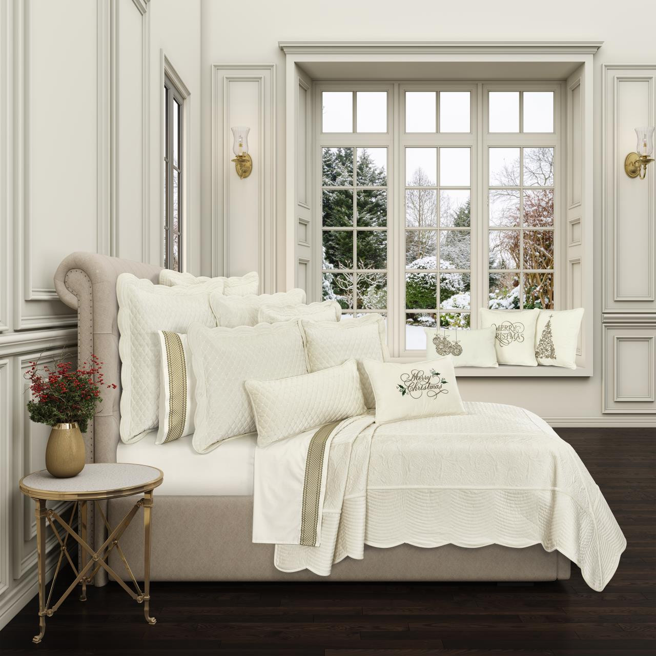 Marissa Winter White Quilt Collection byJ Queen New York | Paul's Home ...