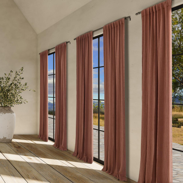 South Seas Cinnamon Curtain Panel - 193842138779