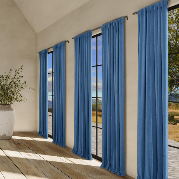 South Seas Dusk Blue Curtain Panel - 193842138700