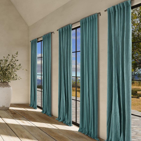South Seas Teal Curtain Panel - 193842138564