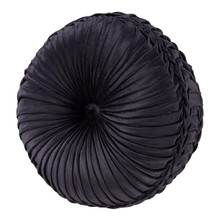 Amara Indigo Tufted Round Decorative Pillow - 193842145036