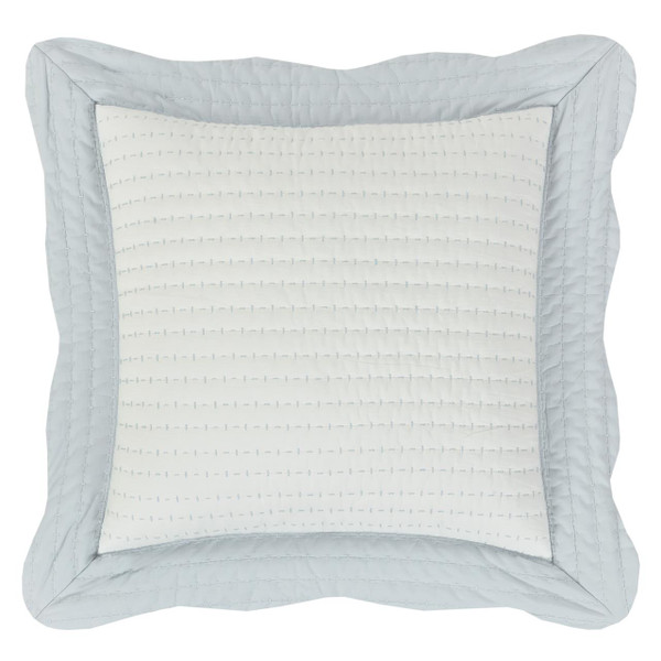 Amherst French Blue 20" Quilted Pillow - 193842134009