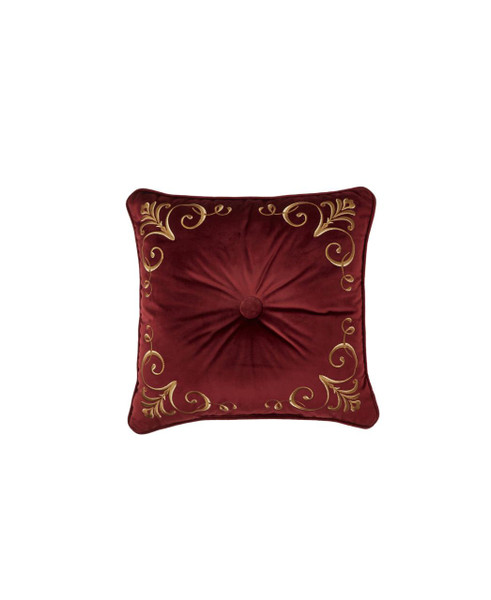 Bordeaux Crimson 18" Square Pillow - 193842145296