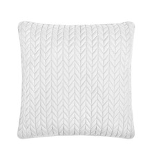Cayman White 20" Quilted Pillow - 193842139615