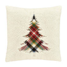 Christopher Plaid Red 20" Embellished Pillow - 193842141427