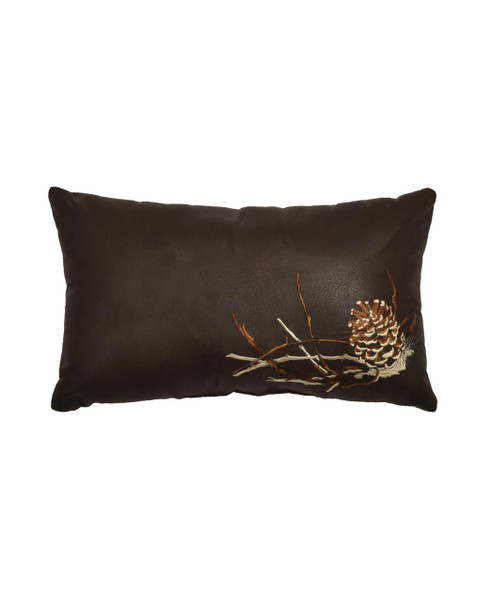 Daniel Pine Cone Brown Boudoir Embellished Pillow - 193842144749