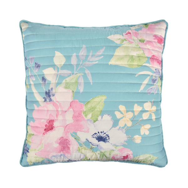 Esme Turquoise 18" Quilted Pillow - 193842139035