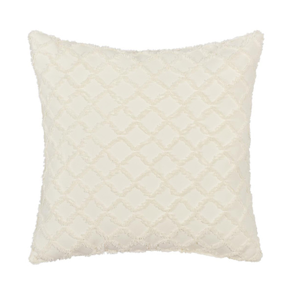 Lillian Cream 20" Square Pillow - 193842142431