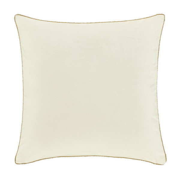 Noelle Winter White 18" Embellished Pillow - 193842141229