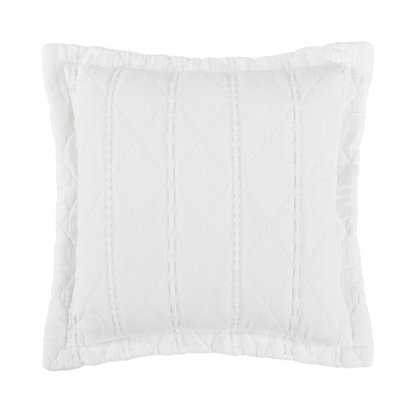 Playa White 20" Square Pillow Cover - 193842139936