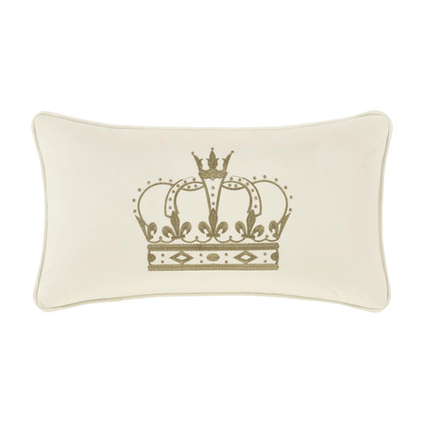 Townsend Ivory Crown Boudoir Pillow - 193842140505