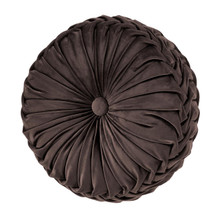 Townsend Mink Tufted Round Decorative Pillow - 193842137512