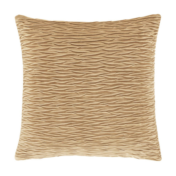 Townsend Ripple Gold 20" Square Pillow Cover - 193842137666