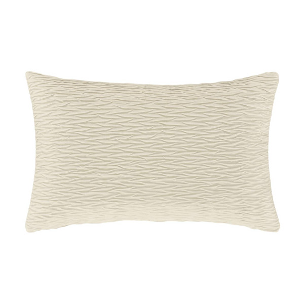 Townsend Ripple Ivory Lumbar Pillow Cover - 193842137611