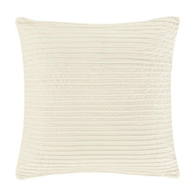 Townsend Straight Ivory 20" Square Pillow Cover - 193842137925