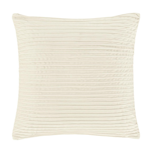 Townsend Straight Ivory 20" Square Pillow Cover - 193842137925