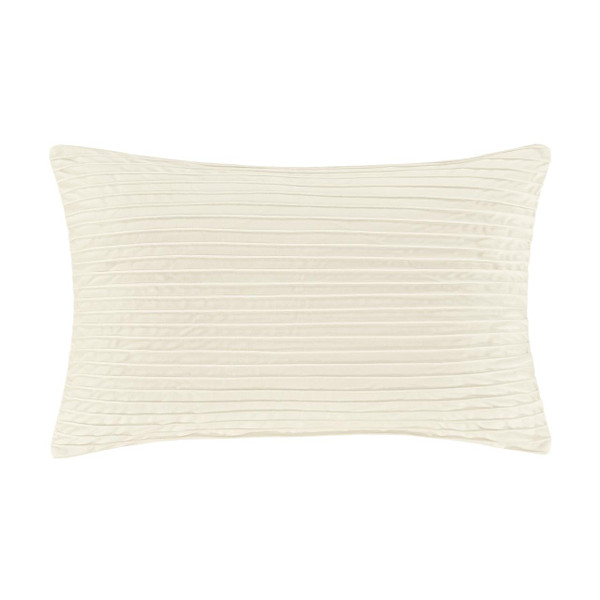Townsend Straight Ivory Lumbar Pillow Cover - 193842137932