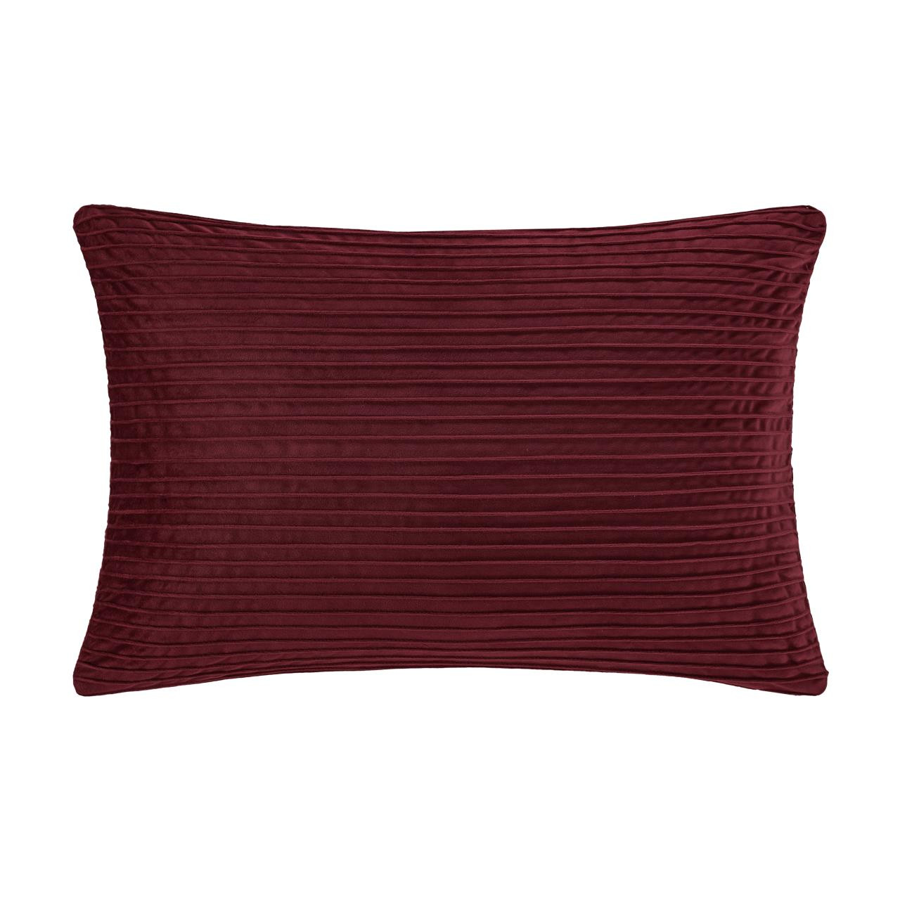 Townsend Straight Red Lumbar Pillow Cover by J Queen New York Paul s Home Fashions