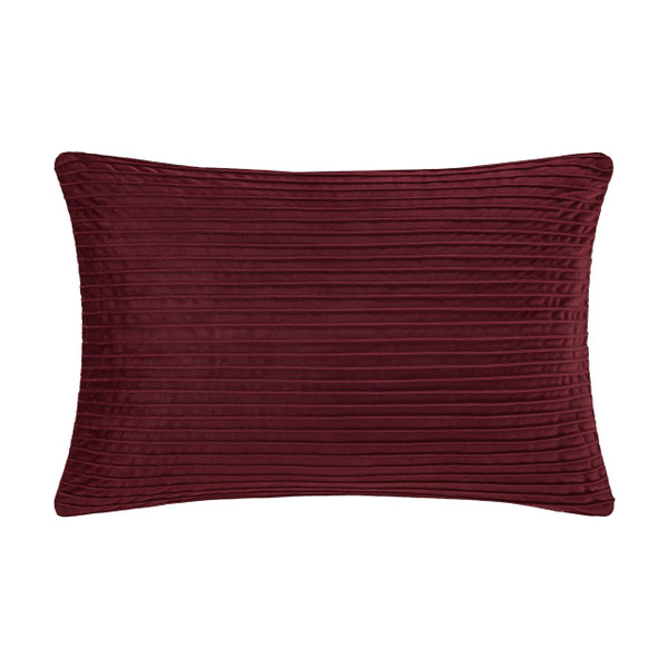 Townsend Straight Red Lumbar Pillow Cover - 193842137970
