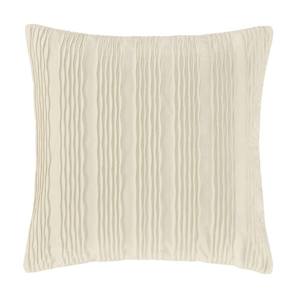 Townsend Wave Ivory 20" Square Pillow Cover - 193842137765