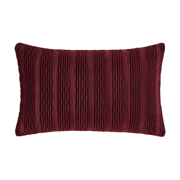 Townsend Wave Red Lumbar Pillow Cover - 193842137819