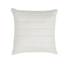 Varick Ivory 18" Quilted Pillow - 193842143223