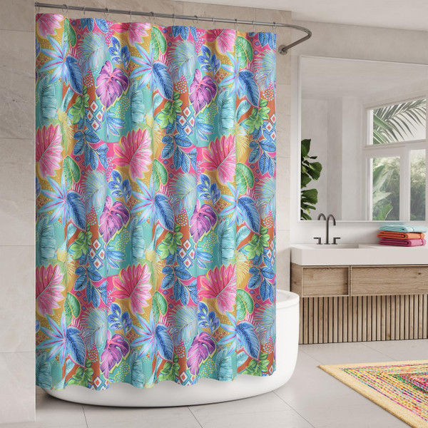 Hanalei Turquoise Shower Curtain - 193842139240