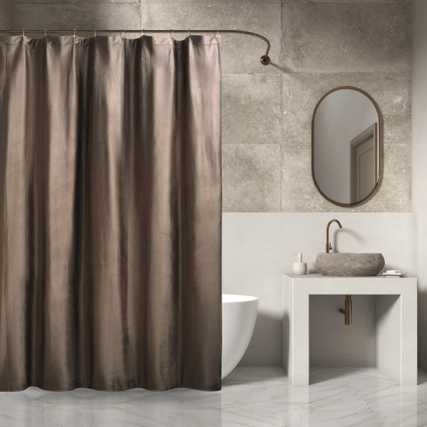 Valencia Mocha Shower Curtain - 193842143209
