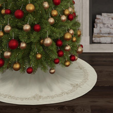 Noelle Winter White Christmas Tree Skirt - 193842141366