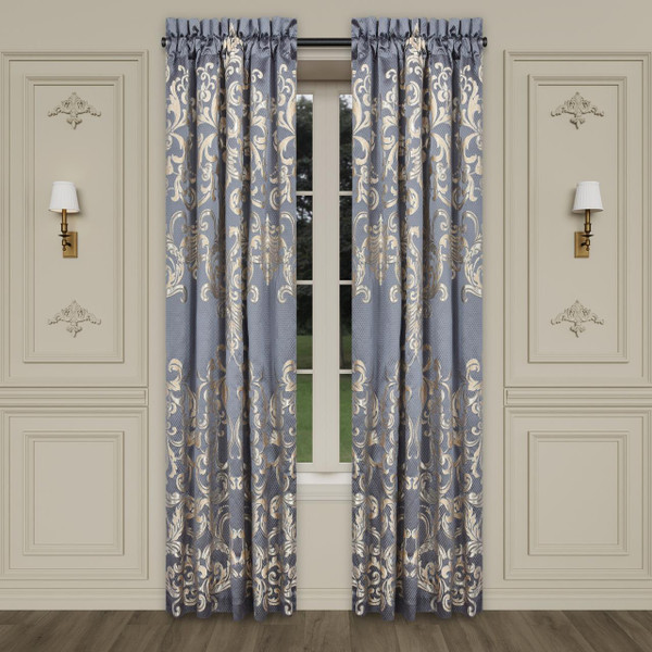 Dicaprio Powder Blue Curtain Pair - 193842145678