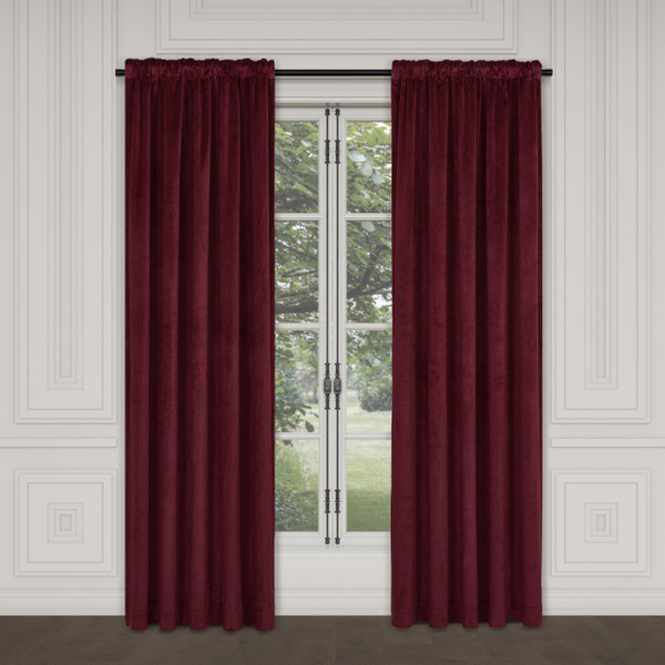 Townsend Red Curtain Panel - 193842137246