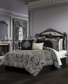 Davinci Black Comforter Set - 193842145500