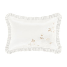 Spring Garden White Boudoir Embellished Pillow - 193842132968