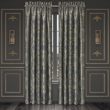 Weston Blue Curtain Pair - 193842131961