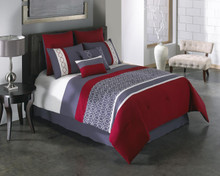 Cypress Red Comforter Set - 679610810486