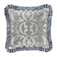 Barocco Sterling 20" Square Embellished Pillow - 193842146989