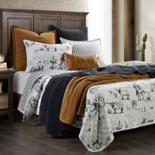Ranch Life Western Black & White Bedding Collections -
