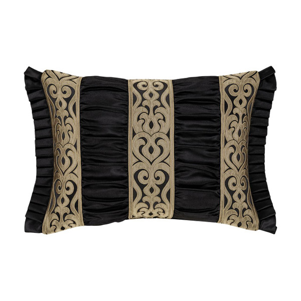 Bolero Black And Gold Boudoir Pillow - 193842148037