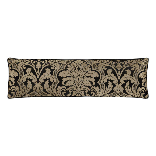 Brunello Black And Gold Bolster Pillow - 193842148297