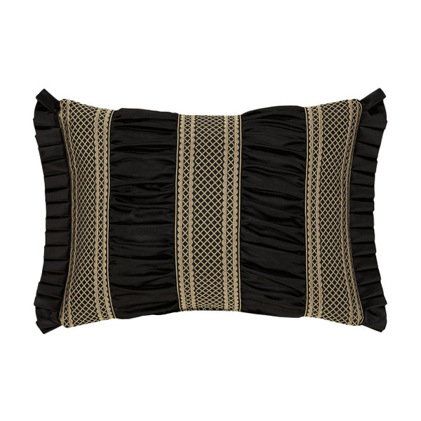 Brunello Black And Gold Boudoir Pillow - 193842148136