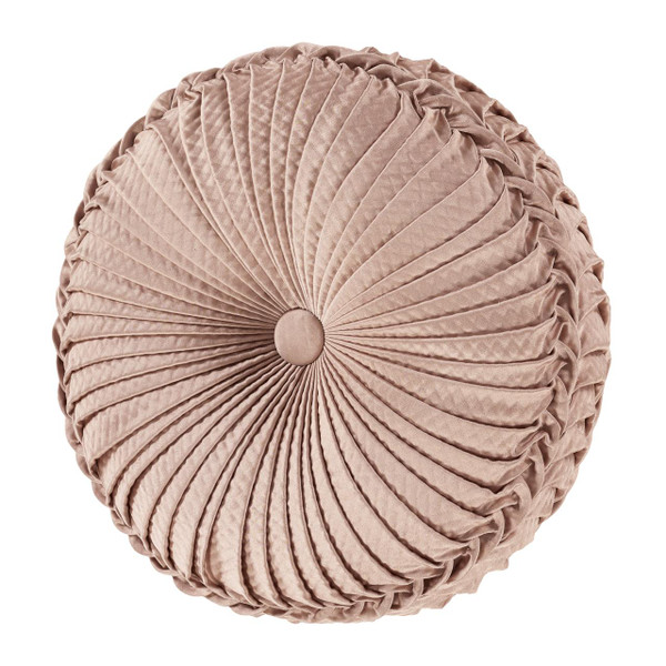 Rosewater Blush Tufted Round Pillow - 193842147191