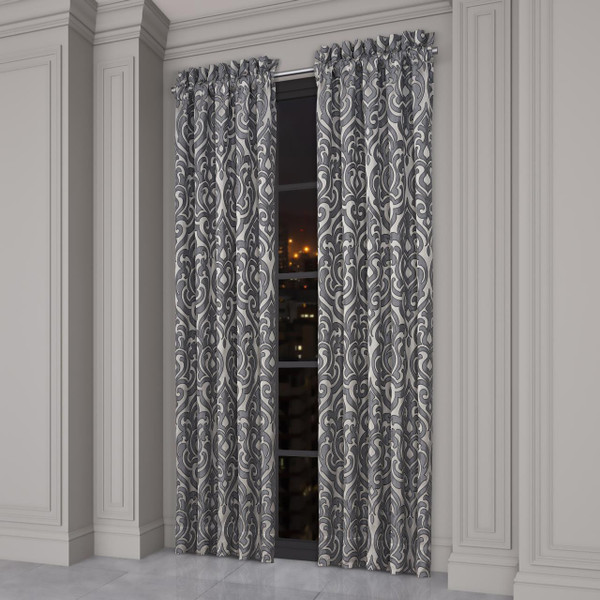 Bolero Pewter Curtain Pair - 193842149089