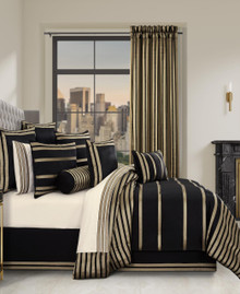 Calvari Black And Gold Comforter Set - 193842148259