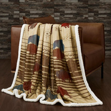 Home on the Range Campfire Sherpa Throw - 840118823623