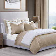 Honeycomb Light Gold Bedding Collection -
