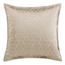 Honeycomb Light Gold Euro Sham - 840118821001